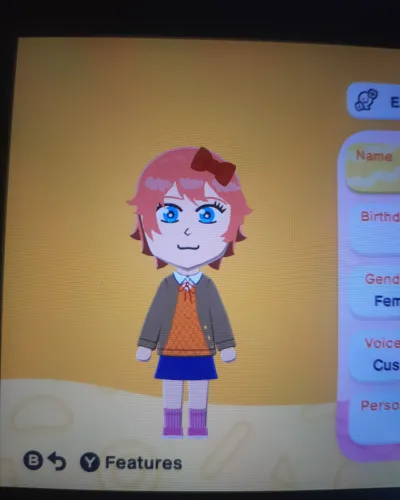 Mii-Porträt von Sayori