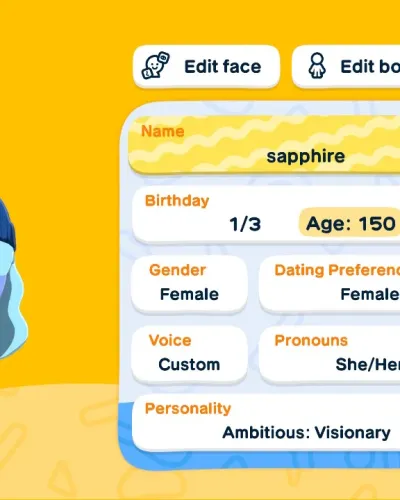 Mii-Porträt von Sapphire