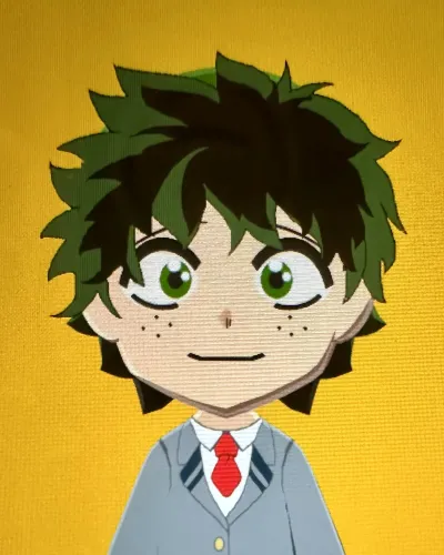 Mii portrait of Izuku Midoriya