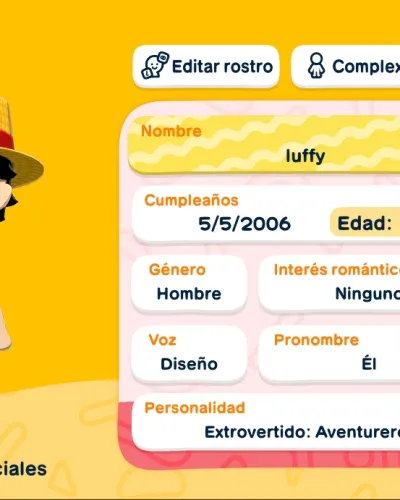 Mii-Porträt von monkey d luffy (like live action? idk)