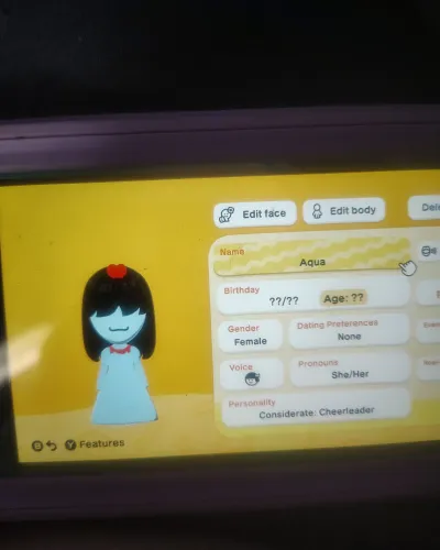Mii-Porträt von Aqua