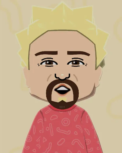 Mii portrait of Guy Fieri