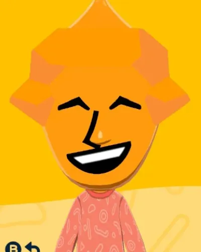 Mii portrait of Orange Addison (Deltarune)