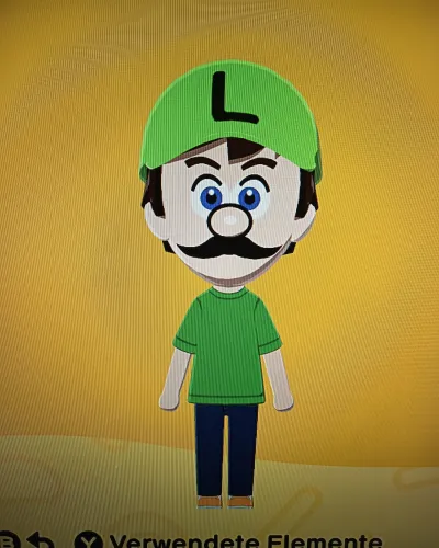 Mii portrait of Luigi