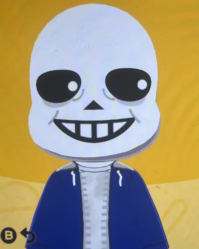 Mii-Porträt von Sans (Undertale)