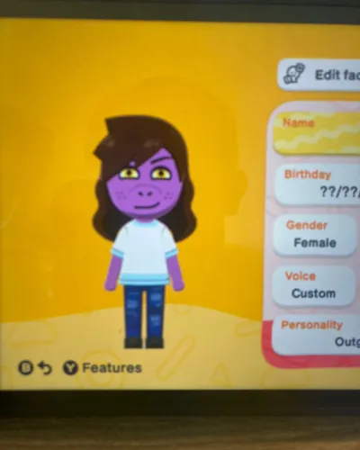Mii-Porträt von Susie Deltarune