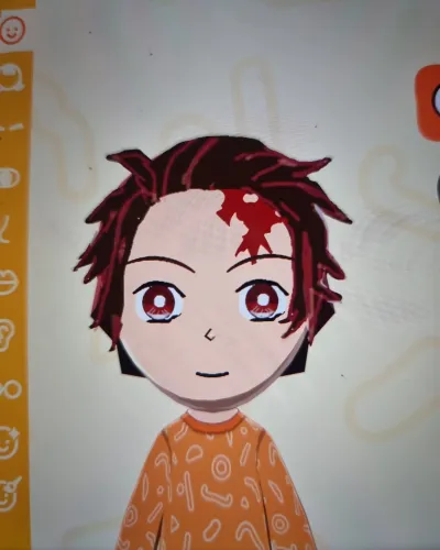Mii-Porträt von Tanjiro kamado