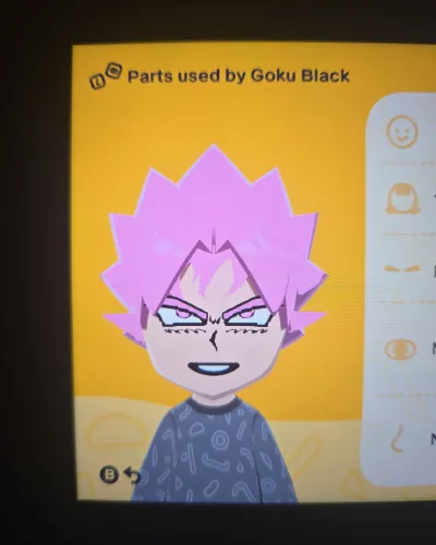 Mii-Porträt von Goku Black