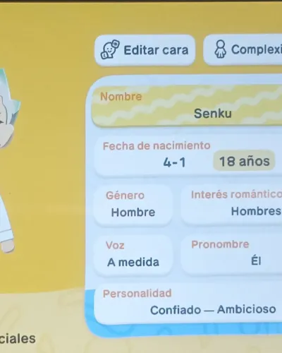 Mii-Porträt von Senku ishigami