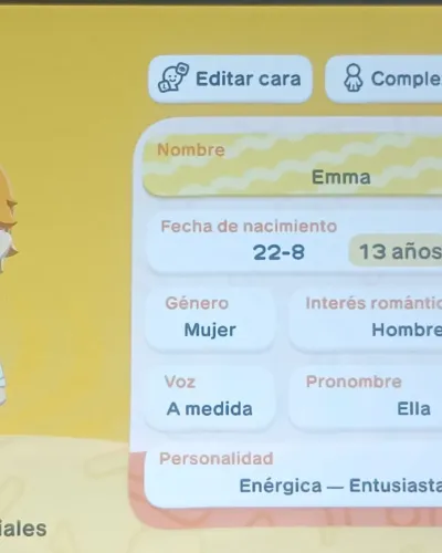 Mii-Porträt von Emma