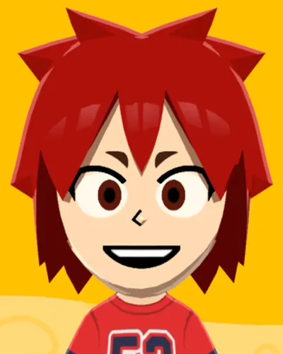 Mii-Porträt von Eijiro Kirishima / Red Riot
