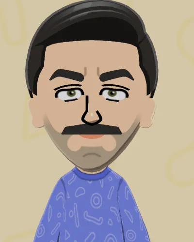 Mii portrait of Daniel Plainview