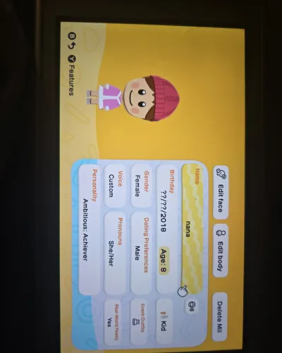 Mii-Porträt von Nana