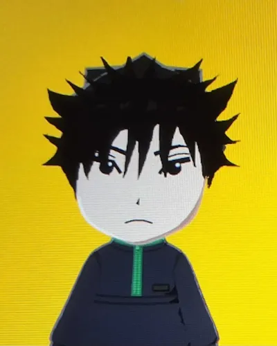 Mii-Porträt von Megumi Fushiguro