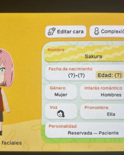 Mii portrait of Sakura Haruno