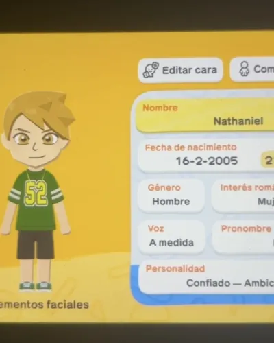 Mii-Porträt von Nathaniel