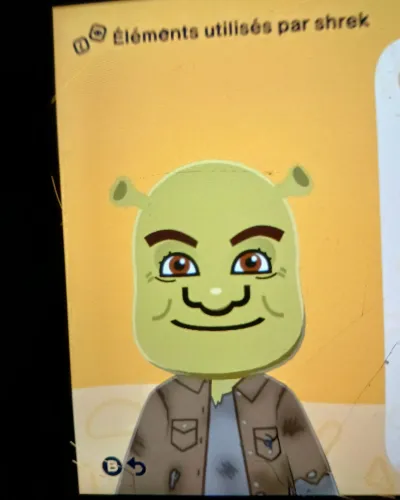 Mii-Porträt von Shrek
