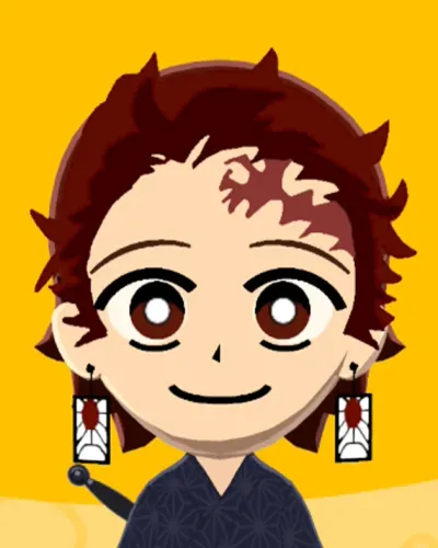 Mii portrait of Tanjiro Kamado