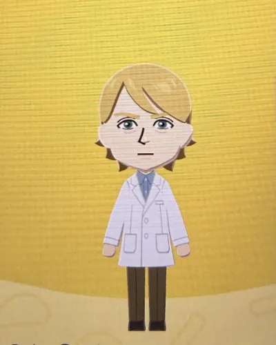 Mii portrait of Dr. chase