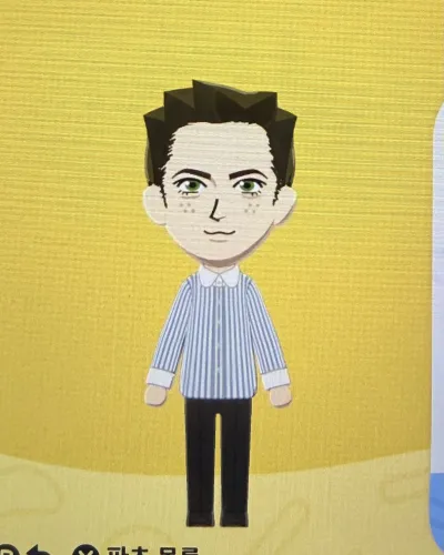 Mii portrait of Dean Winchester