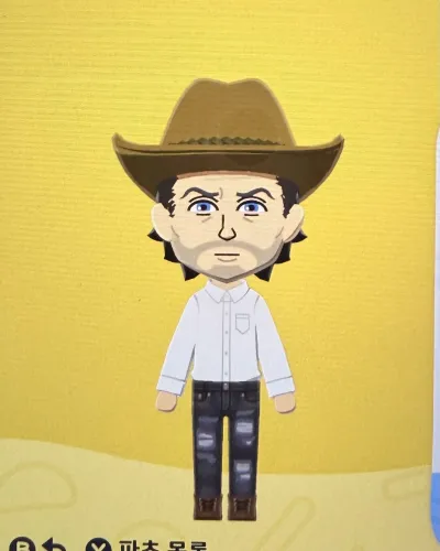Mii portrait of Rick Grimes