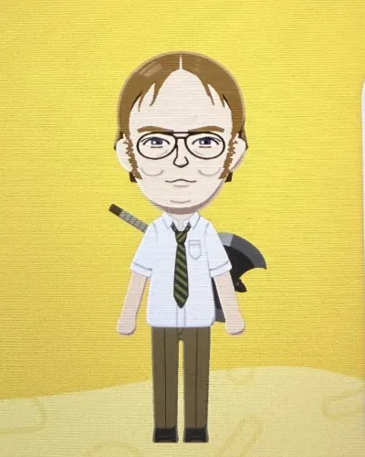 Mii portrait of Dwight Schrute