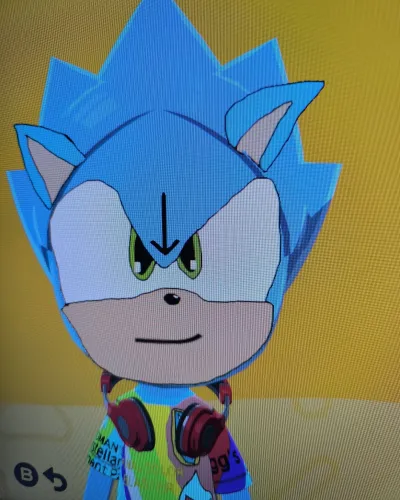 Mii-Porträt von Sonic The hedgehog