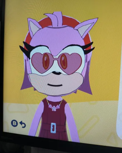 Mii-Porträt von Amy rose The hedgehog