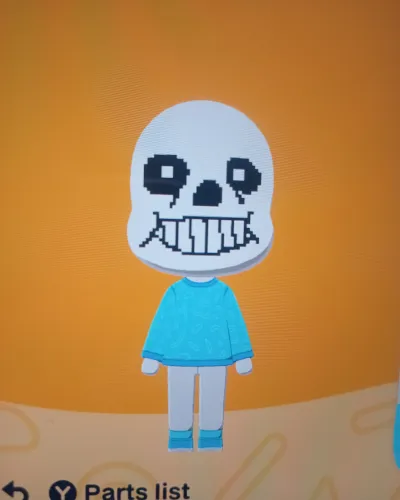 Mii portrait of Sans