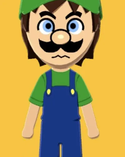 Mii portrait of Luigi