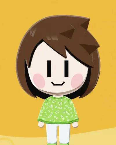 Mii-Porträt von Chara the fallen child