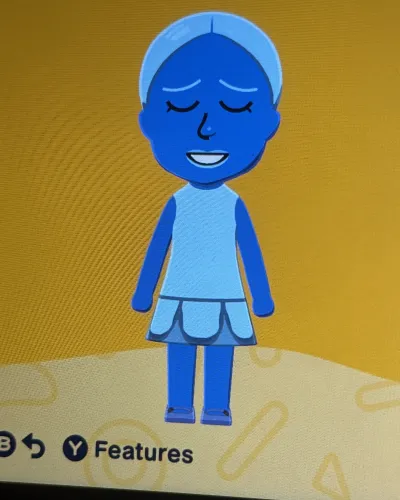 Mii-Porträt von Blue