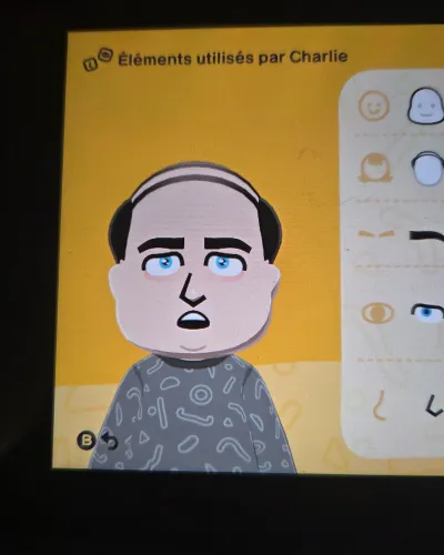 Mii portrait of Charlie