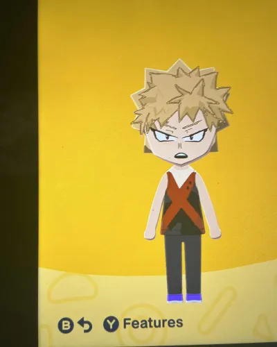 Mii-Porträt von Katsuki Bakugo