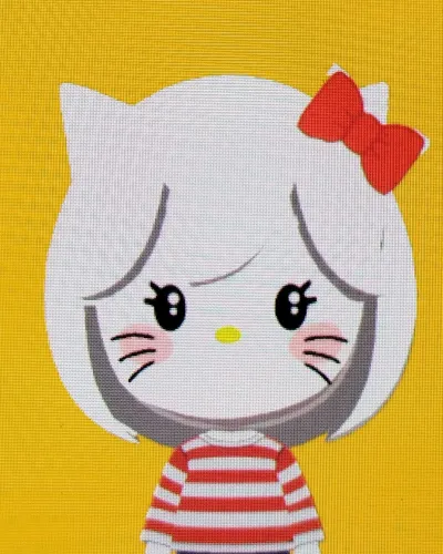 Mii-Porträt von Hello Kitty