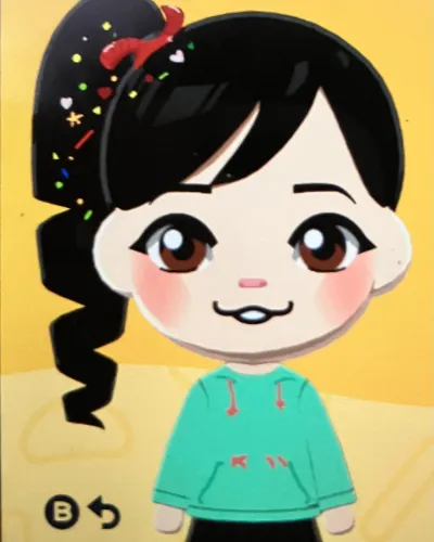 Mii-Porträt von Vanellope Von Schweetz