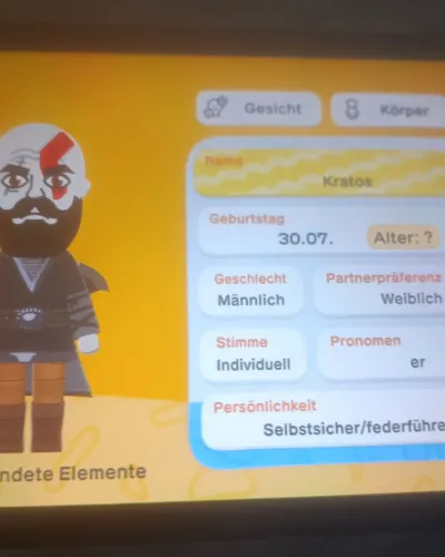 Mii-Porträt von Kratos