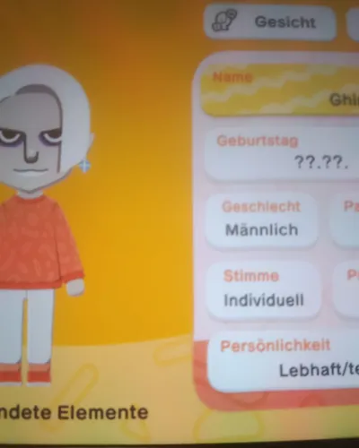 Mii-Porträt von Ghirahim