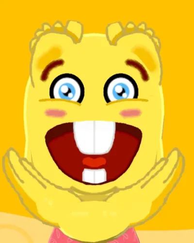 Mii portrait of Smile Emoji kicking with feet