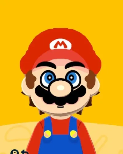 Mii portrait of Mario
