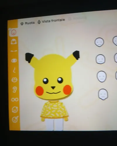 Mii-Porträt von Pikachu