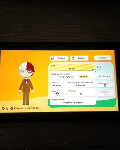 Mii portrait of Shoto Todoroki