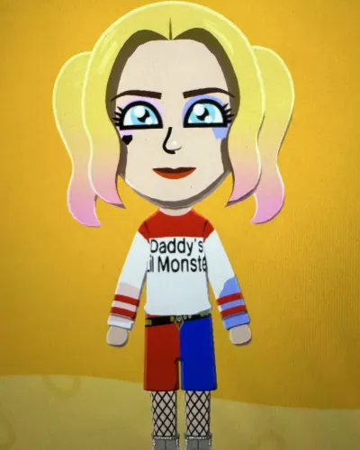 Mii-Porträt von Harley Quinn