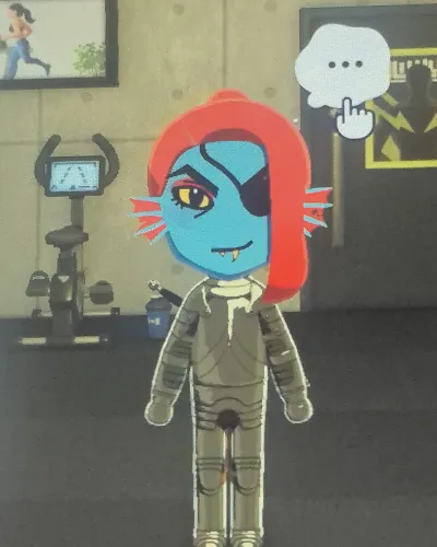 Mii-Porträt von Undyne
