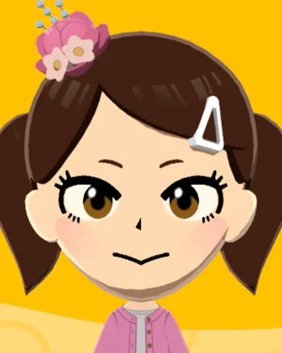 Mii-Porträt von Becky Blackbell