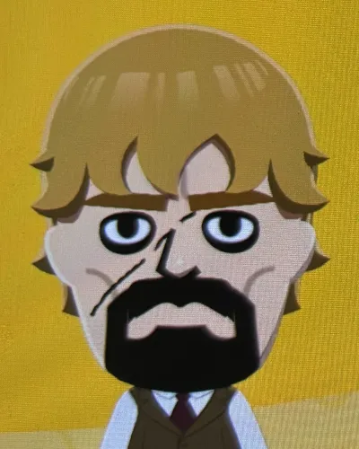 Mii-Porträt von Tyrion Lannister