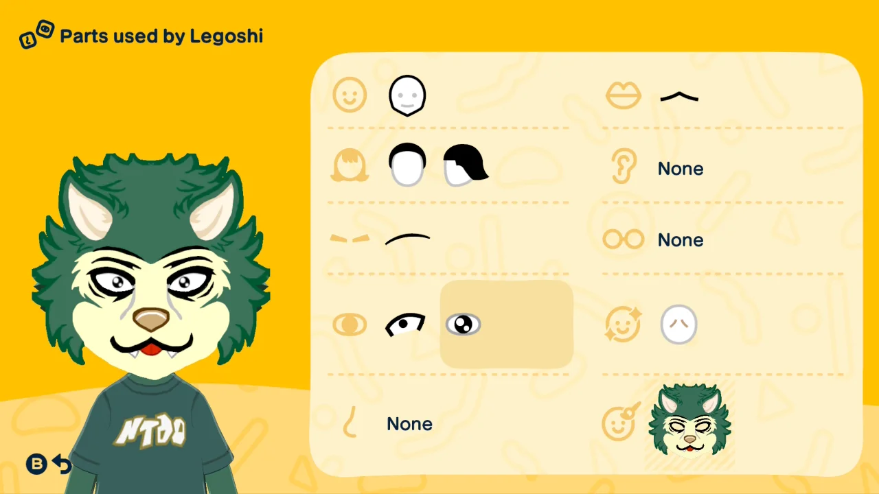 Legoshi from Beastars Mii Design - Full Guide | Tomodachi Plaza Legoshi from Beastars Mii Design - Full Guide | Tomodachi Plaza