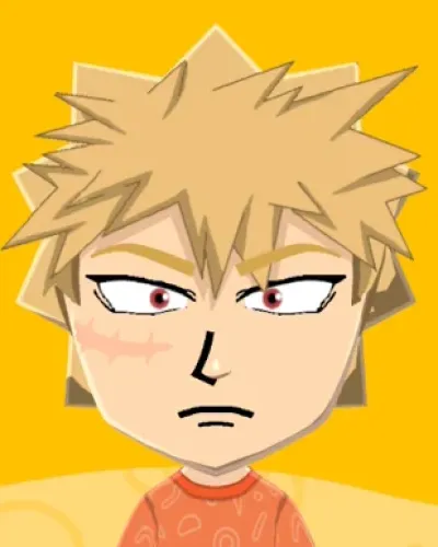 Mii-Porträt von Katsuki Bakugo