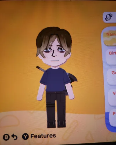 Mii-Porträt von Leon Scott Kennedy