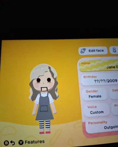 Mii portrait of Jane Doe